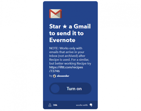 La guida IFTTT definitiva: utilizza lo strumento più potente del Web come un Pro 5IFTTT StarGmailEvernote