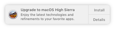 Come disabilitare le fastidiose notifiche di aggiornamento di MacOS High Sierra MacOS High Sierra