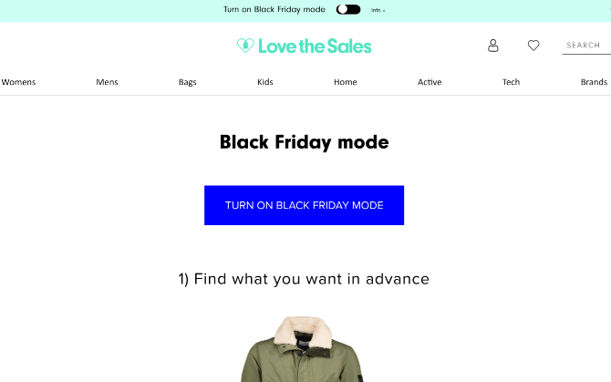 Love The Sales è il modo migliore per acquistare vestiti scontati il ​​Black Friday