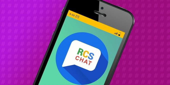 Illustrazione di messaggistica RCS di Google Android