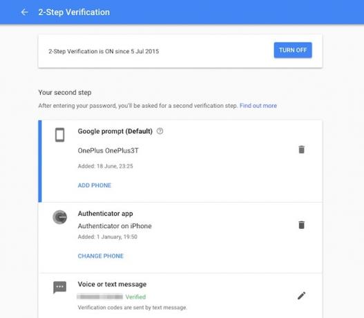 Google Drive di backup su cloud con autenticazione a due fattori