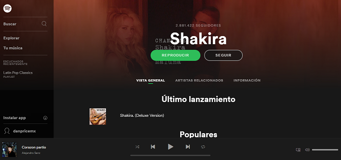 Tutto sbagliato con il nuovo Spotify Web Player spotify artista web player 670x315