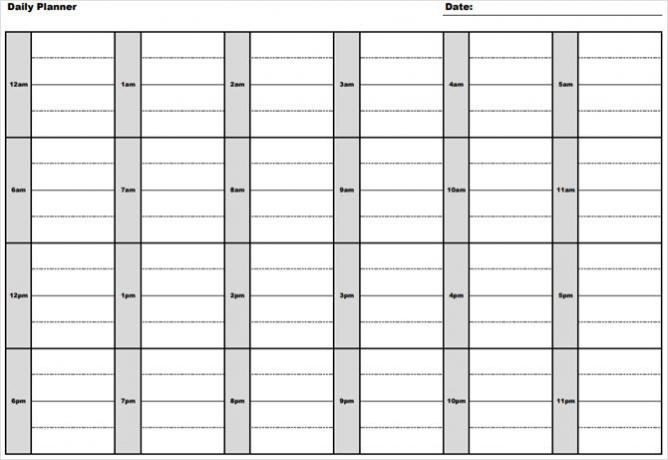 pianificatori stampabili gratuiti che bloccano il tempo