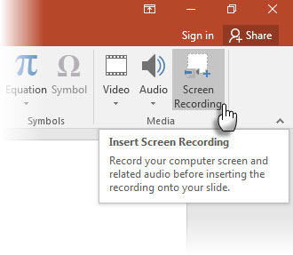 Registrazione dello schermo con PowerPoint 2016