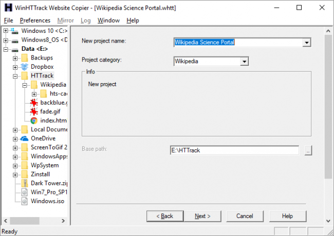 Salvataggio e backup di siti Web per la lettura offline con HTTrack HTTrack 01 670x474