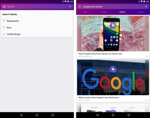 Cerca alternative Android - Yahoo