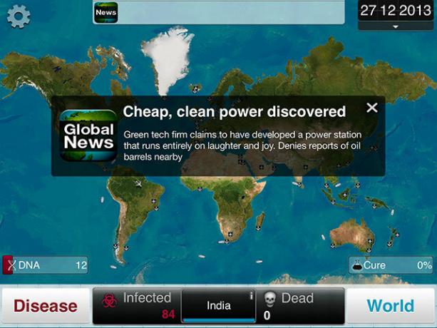 Scegli una malattia e spazzare via l'umanità in Plague Inc. commedia