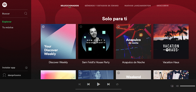 Tutto sbagliato con il nuovo Spotify Web Player spotify web player homescreen 670x316