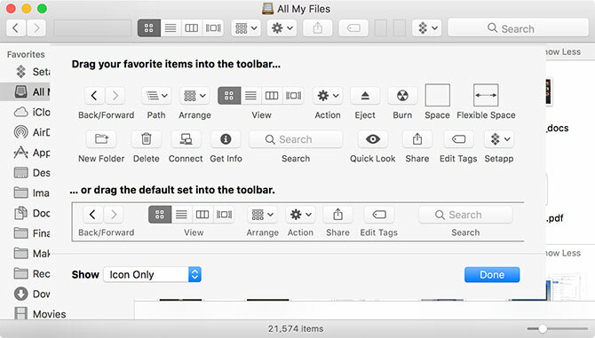 Personalizza macOS Finder