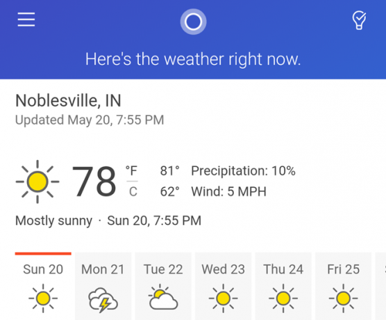 Meteo Cortana App