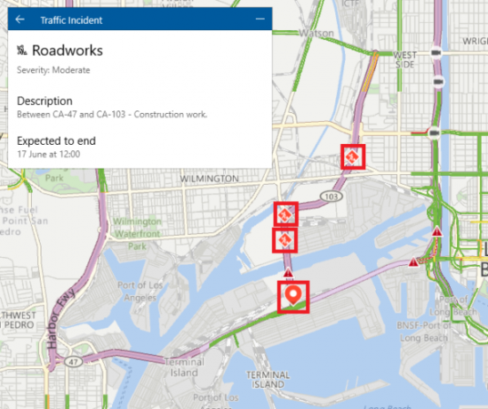 Windows Maps vs. Google Maps: 7 caratteristiche Windows fa meglio microsoft maps roadworks 597x500