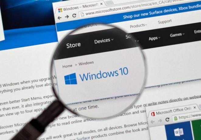 sicurezza della lente d'ingrandimento di Windows 10