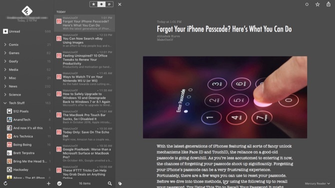 migliori app feed reeder mac