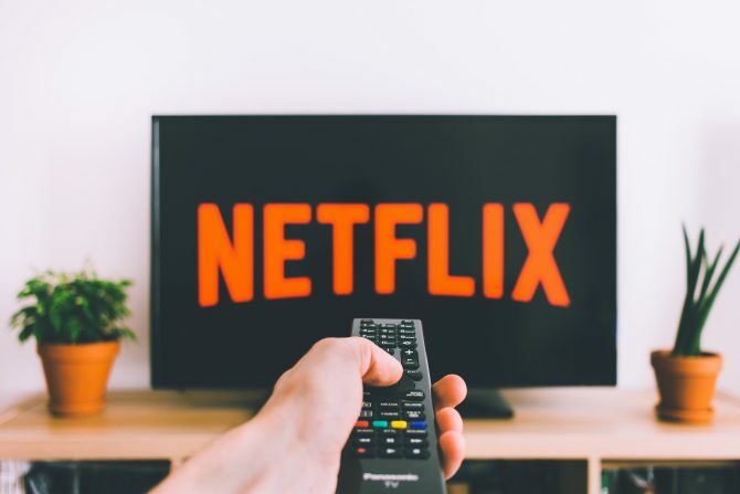 Logo Netflix in TV