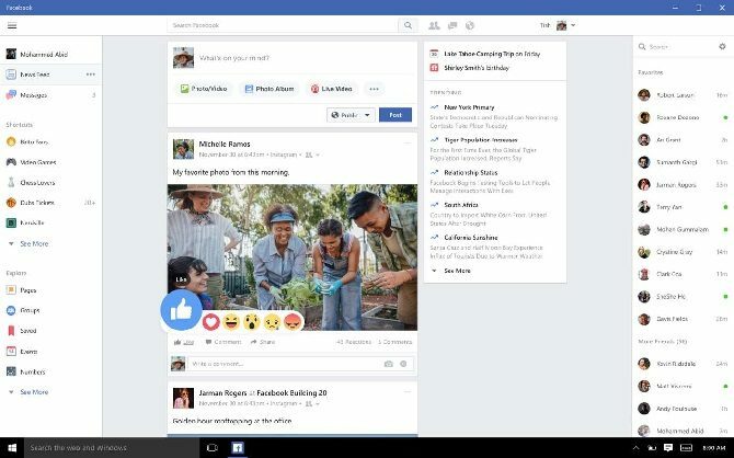 app facebook windows 10