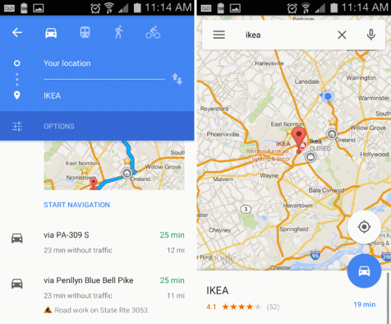 Mappe-percorso-tipo android-google-