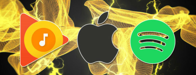 Confronto di Apple Music con Google Play e Spotify