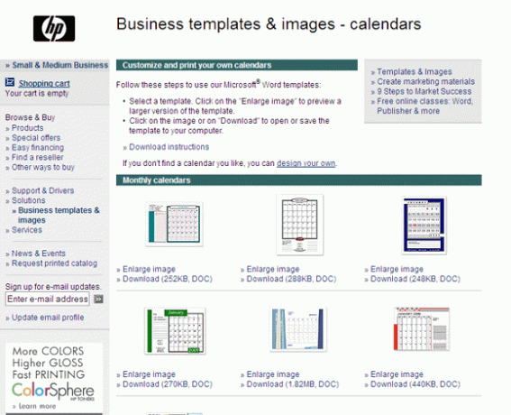 Calendari HP