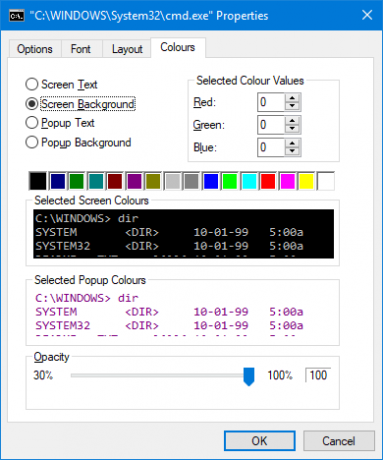 personalizzare i colori del prompt dei comandi