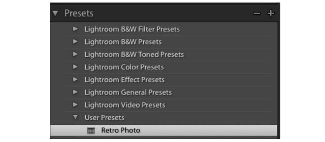 Preselezioni in Lightroom