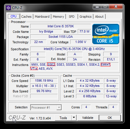 Istruzioni di sistema CPU-Z per l'installazione di Windows 10