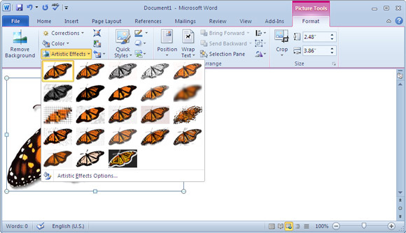 screenshot di microsoft word