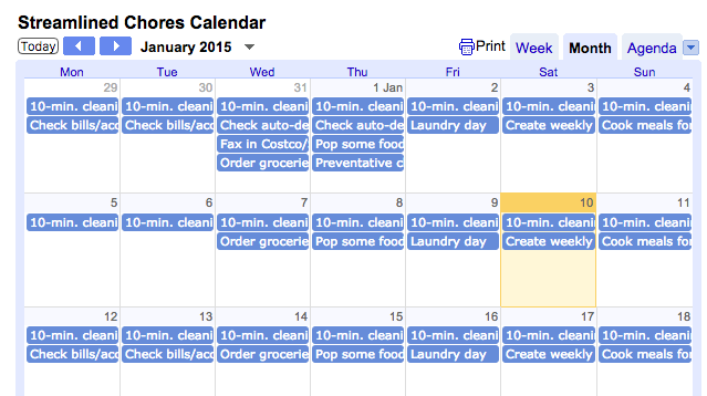 Come utilizzare Google Calendar come strumento motivazionale visivo casalingo