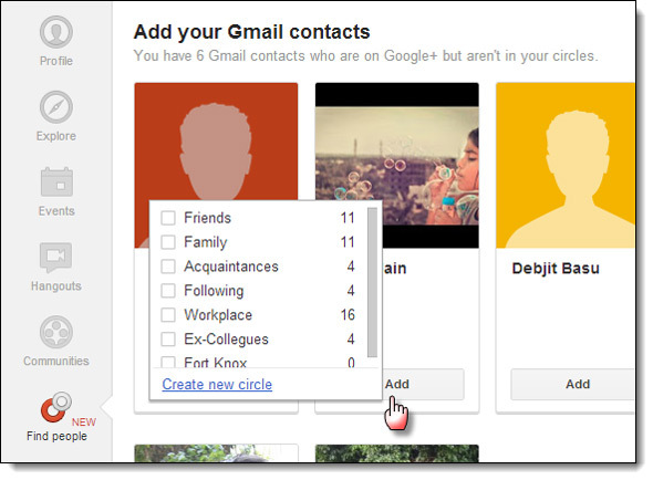 Cerchie, ovunque: ottimizza i social network con gli elenchi google circles01