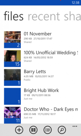 skydrive per windows phone