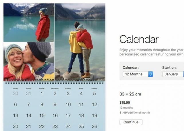 Libreria foto Mac: consente di creare calendari