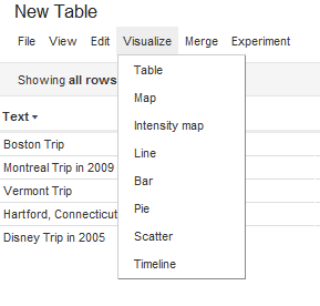 come google fusion tables