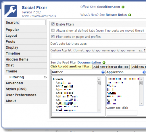 Pulisci il tuo feed di notizie di Facebook con i filtri Social Fixer [Suggerimenti settimanali su Facebook] Filtri Social Fixer