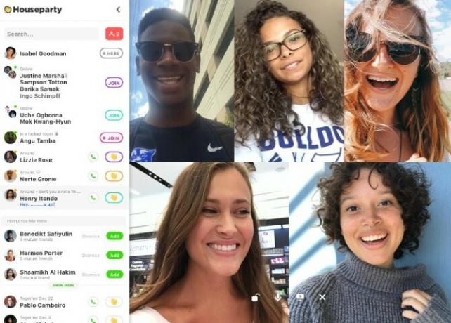 Houseparty è un social network di videochiamate per chiamate sempre attive con gli amici e per incontrare amici di amici