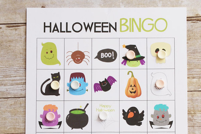 Stampabili di Halloween - Carte da bingo