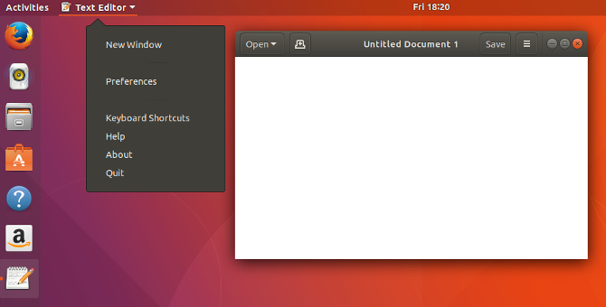 Ubuntu Gnome Unity Menu