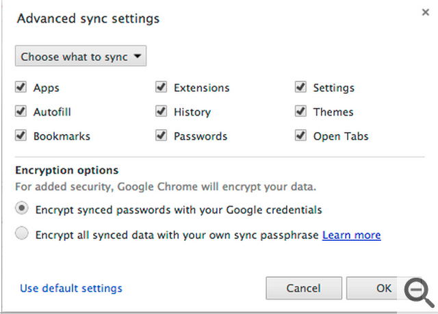 cromo-avanzata-sync-settings