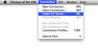 Come installare Easy Remote Support su Mac Chicken VNC ascolta