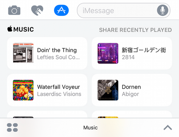 imessage musicale