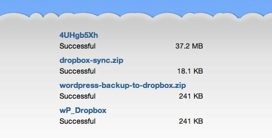 trasferire file su dropbox