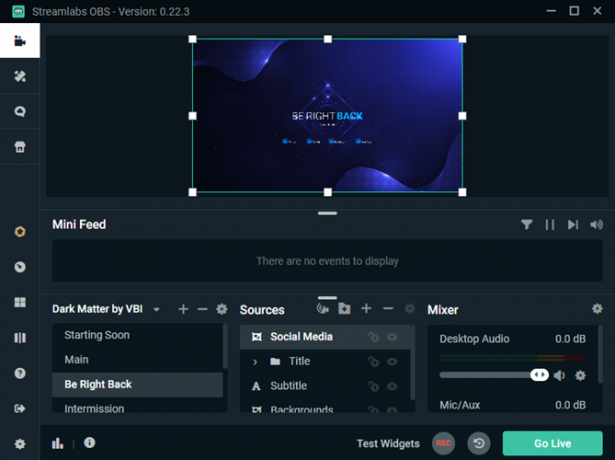 Editor predefinito di Streamlabs