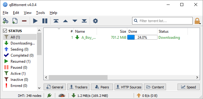 migliori client torrent - qBittorrent