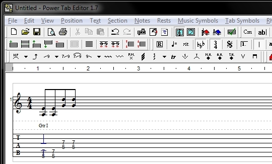 tablature per chitarra