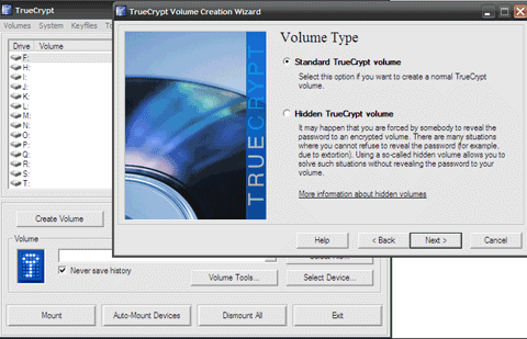 cartelle nascoste da TrueCrypt