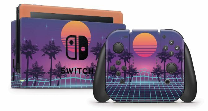 Skin StickyBunny su console e controller Nintendo Switch
