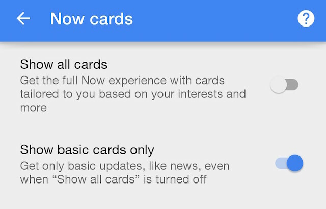 Google-Impostazioni-Google-Now-Cards