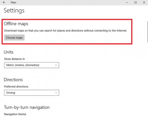 mappe impostazioni offline Windows 10