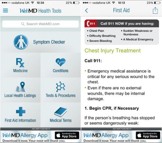 WebMD-app-pronto soccorso