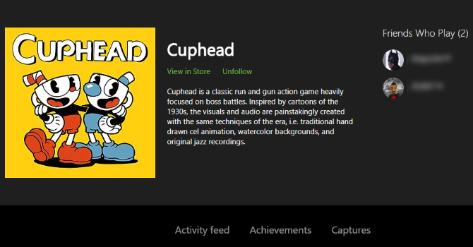 Come visualizzare un elenco di ogni gioco Xbox che possiedi Pagina del gioco Xbox Cuphead