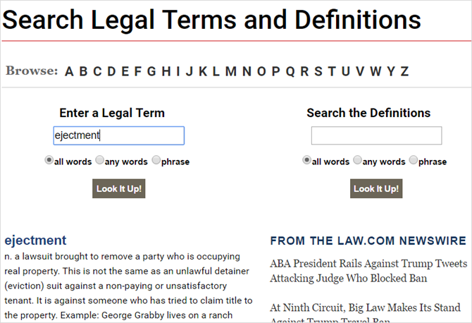 13 dizionari online unici per ogni situazione LawDotComDictionary web