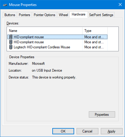 come personalizzare il mouse in Windows 10